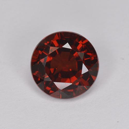 Granate Piropo Roja natural de 1.58 ct, Corte Redondo, VS