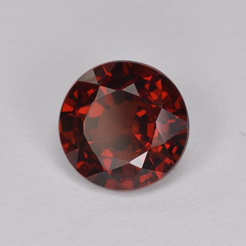 Granate Piropo Roja natural de 1.58 ct, Corte Redondo, VS