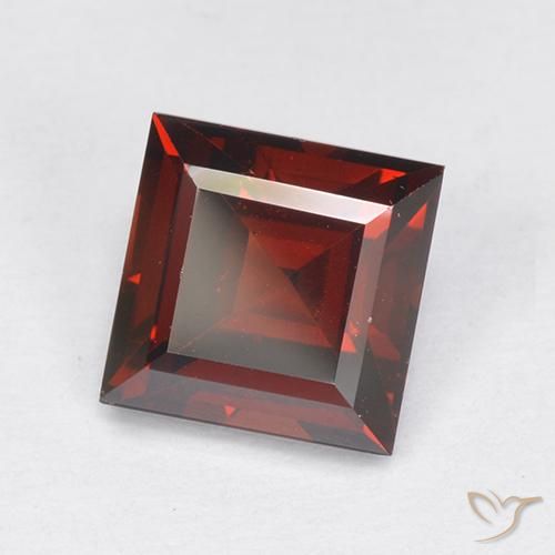 2.29ct Natural Rojo sangre intenso Granate piropo, Cuadrado, VVS-VS