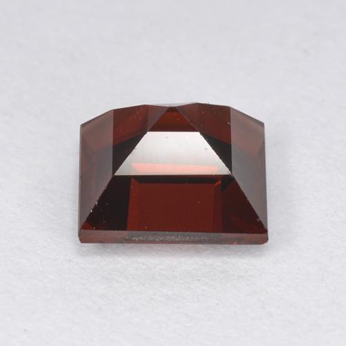 Granate Piropo Rojo oscuro natural de 1.53 ct, Cuadrado, VVS