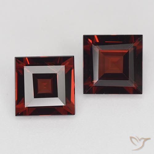 2.55ctw Natural Rojo oscuro Granate piropo, Cuadrado, VVS-VS