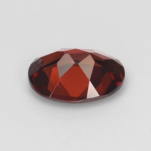 Granate piropo rojo natural de 2,02 ct, corte óvalo, VVS