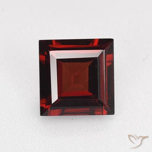 1.82ct Natural Rojo sangre intenso Granate piropo, Cuadrado, VVS-VS