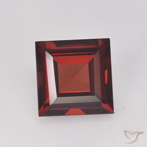 2.03ct Natural Rojo sangre intenso Granate piropo, Cuadrado, VVS-VS