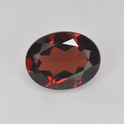 Granate Piropo Rojo oscuro natural de 2.02 ct, Corte Óvalo, VVS