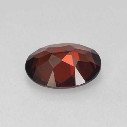 Granate Piropo Rojo oscuro natural de 2.02 ct, Corte Óvalo, VVS