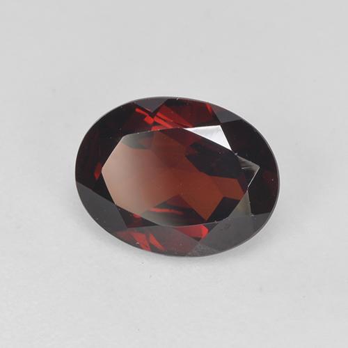 Granate Piropo Rojo sangre intenso natural de 1.83 ct, Corte Óvalo, VVS