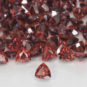 Granate piropo rojo natural de 0,32 ct, trillón, VVS-VS