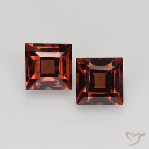 1.05ctw Natural Rojo oscuro Granate piropo, Cuadrado, VVS-VS