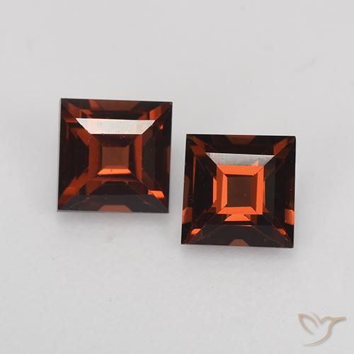 1.02ctw Natural Rojo merlot Granate piropo, Cuadrado, VVS-VS
