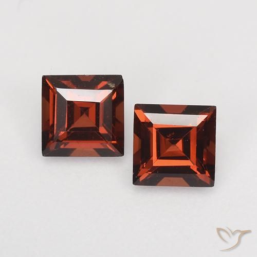 0.94ctw Natural Rojo oscuro Granate piropo, Cuadrado, VVS-VS