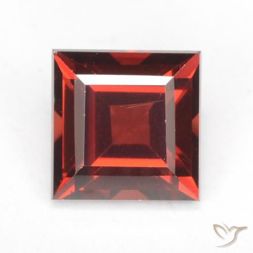 2.19ct Natural Rojo medio Granate piropo, Cuadrado, VVS-VS