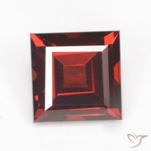 2.06ct Natural Rojo sangre intenso Granate piropo, Cuadrado, VVS-VS