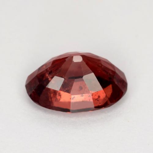Granate Piropo Rojo oscuro natural de 0.87 ct, Corte Óvalo, VS-SI