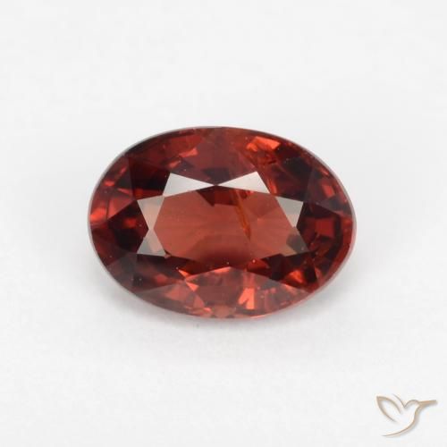 1.06ct Natural Rojo grosella Granate piropo, Ovalada, VS-SI