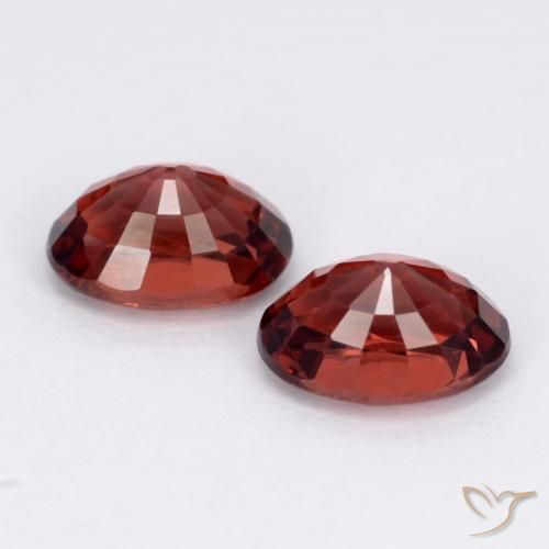 Gemas de Granate piropo Rojo oscuro natural de 2.20 ct, Ovalada, VVS-VS