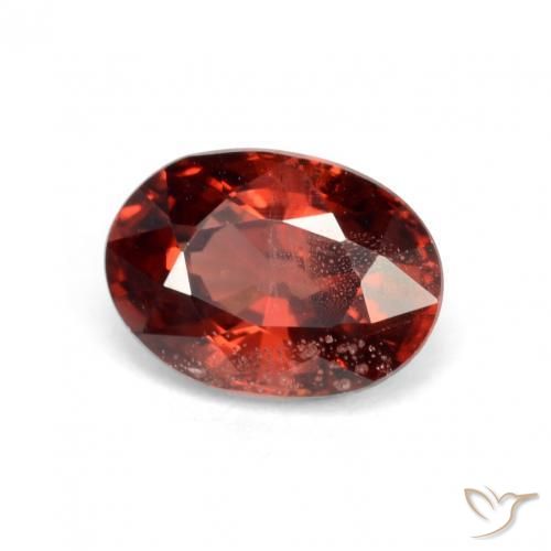 Granate piropo Rojo oscuro natural de 1.20 ct, Ovalada, VS-SI