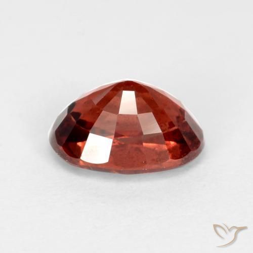 Granate piropo Rojo oscuro natural de 1.20 ct, Ovalada, VS-SI