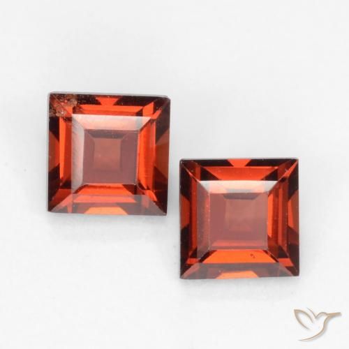 0.94ctw Natural Rojo oscuro Granate piropo, Cuadrado, VVS-VS