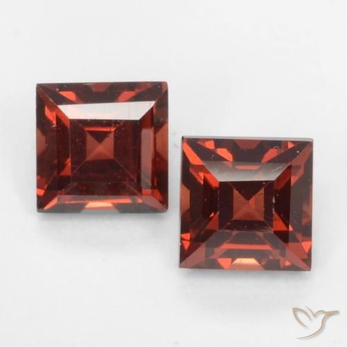 1.02ctw Natural Rojo sangría Granate piropo, Cuadrado, VVS-VS