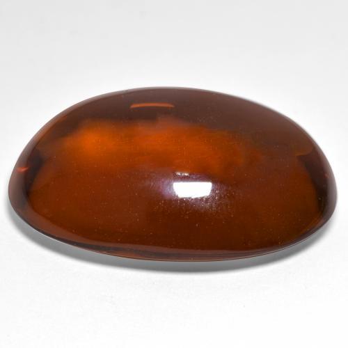 Granate piropo Rojo medio natural de 46.09 ct, Ovalada, Transparente