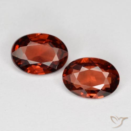 1.53ctw Natural Rojo escarlata Granate piropo, Ovalada, VS