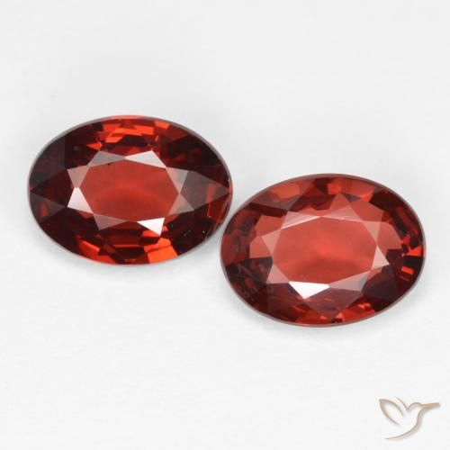 1.85ctw Natural Rojo sangría Granate piropo, Ovalada, VS