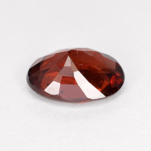 Granate piropo rojo natural de 0,95 ct, corte óvalo, VS-SI