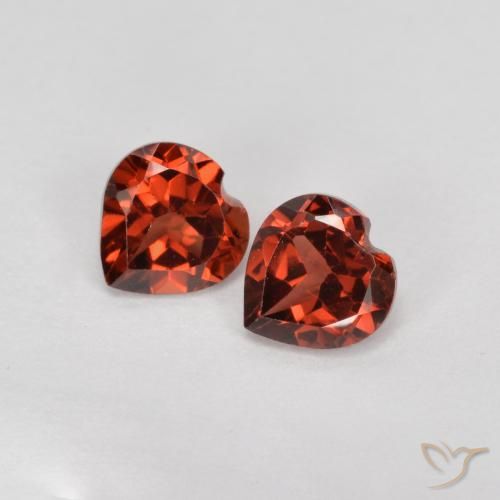 1.23ctw Natural Rojo sangría Granate piropo, Corazón, VS