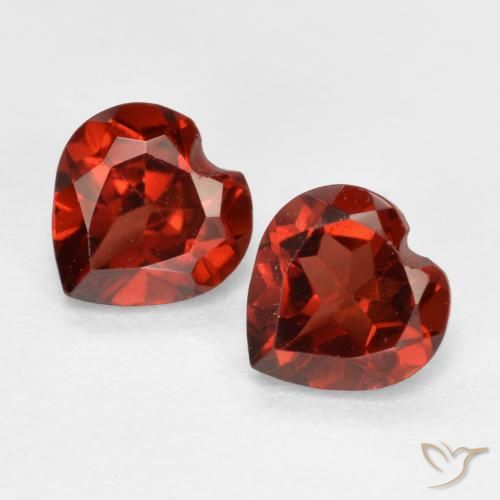 1.20ctw Natural Rojo claro Granate piropo, Corazón, VS