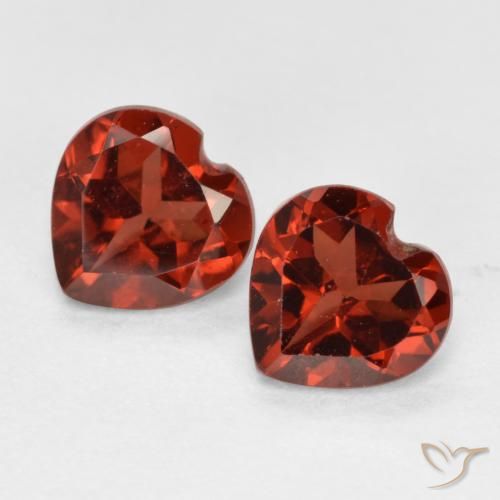 1.16ctw Natural Rojo medio Granate piropo, Corazón, VS