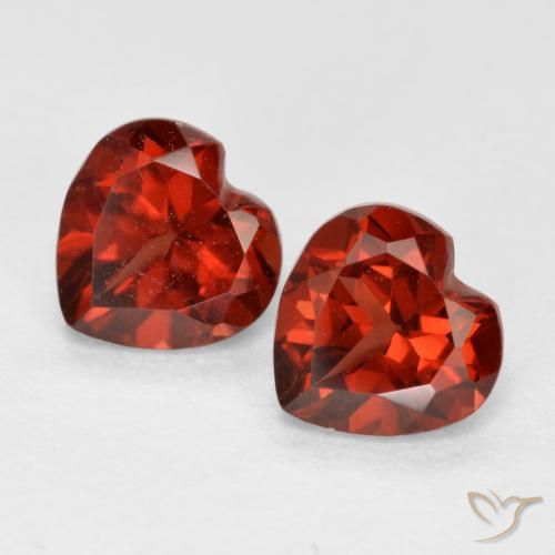 1.24ctw Natural Rojo grosella Granate piropo, Corazón, VS