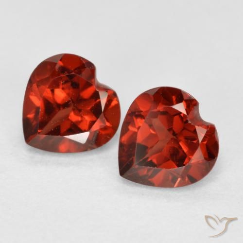 1.15ctw Natural Rojo grosella Granate piropo, Corazón, VS