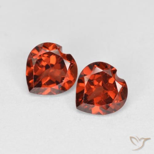 1.24ctw Natural Rojo claro Granate piropo, Corazón, VS
