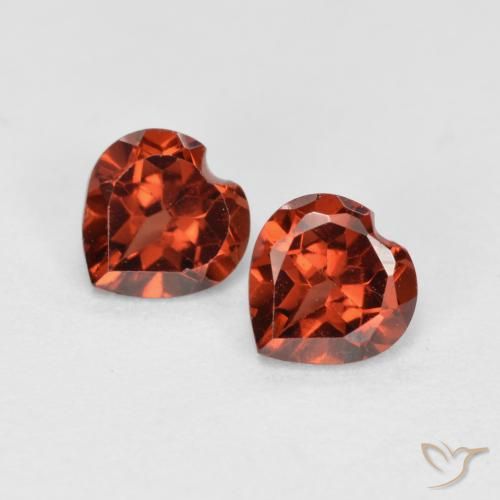 1.19ctw Natural Rojo claro Granate piropo, Corazón, VS