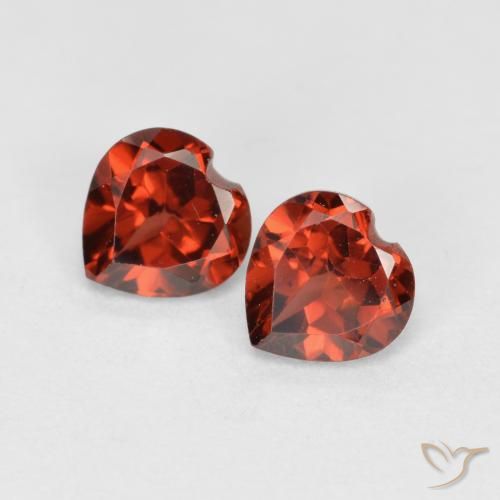 1.28ctw Natural Rojo grosella Granate piropo, Corazón, VS