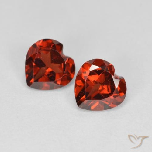 1.19ctw Natural Rojo medio Granate piropo, Corazón, VS