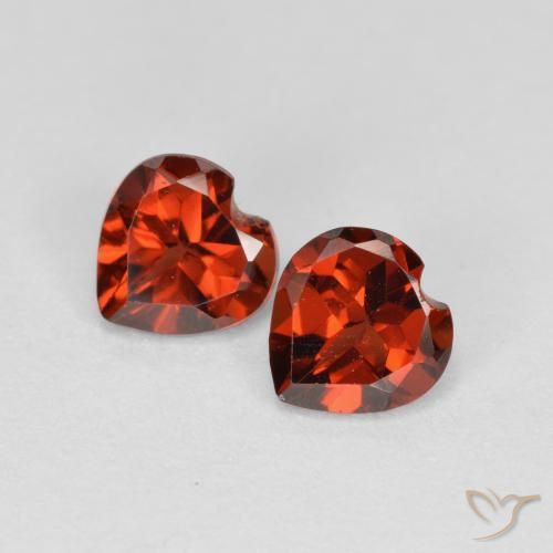 1.10ctw Natural Rojo claro Granate piropo, Corazón, VS