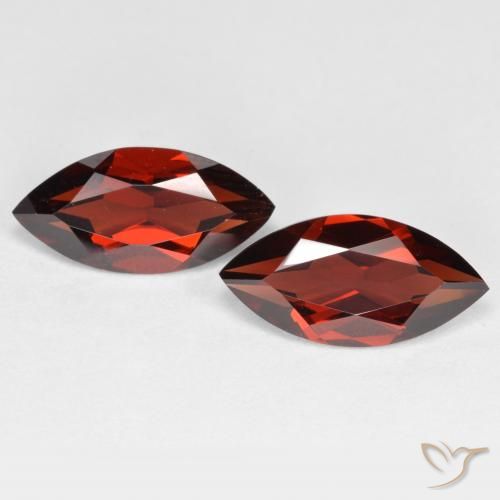 4.09ctw Natural Rojo grosella Granate piropo, Marquesa, VVS