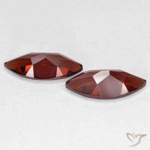 Gemas de Granate piropo Rojo grosella natural de 4.09 ct, Marquesa, VVS