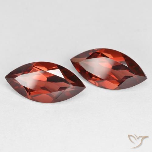 Gemas de Granate piropo Rojo grosella natural de 3.99 ct, Marquesa, VVS