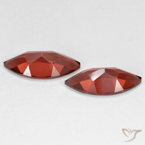Gemas de Granate piropo Rojo grosella natural de 3.99 ct, Marquesa, VVS