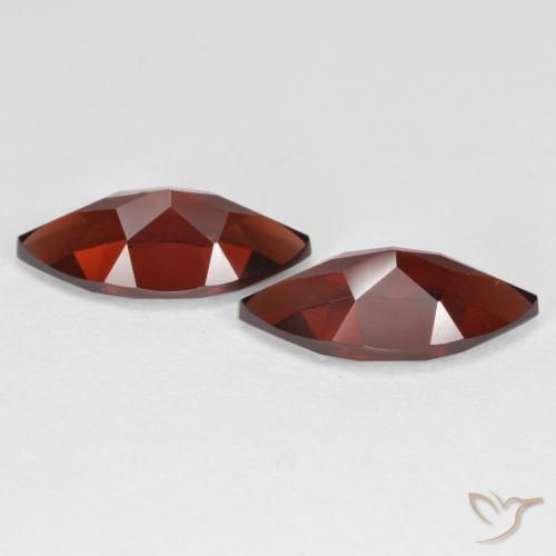 Gemas de Granate piropo Rojo oscuro natural de 4.45 ct, Marquesa, VVS