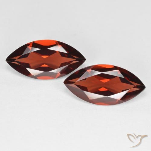 3.81ctw Natural Rojo sangría Granate piropo, Marquesa, VVS