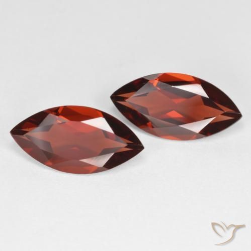 Gemas de Granate piropo Rojo sangría natural de 3.81 ct, Marquesa, VVS
