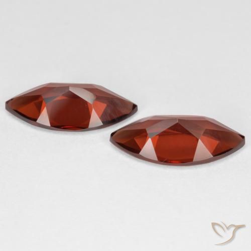 Gemas de Granate piropo Rojo sangría natural de 3.81 ct, Marquesa, VVS