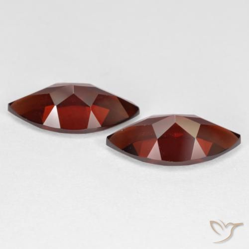 Gemas de Granate piropo Rojo oscuro natural de 4.40 ct, Marquesa, VVS