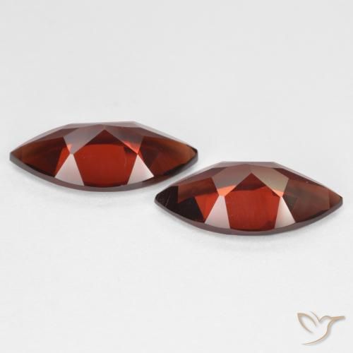 Gemas de Granate piropo Rojo oscuro natural de 4.09 ct, Marquesa, VVS