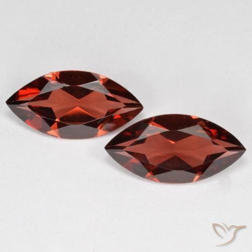 3.49ctw Natural Rojo sangría Granate piropo, Marquesa, VVS