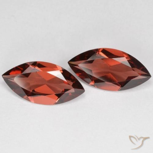 Gemas de Granate piropo Rojo sangría natural de 3.49 ct, Marquesa, VVS